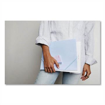 Noted by Post-it® Brand Folio, 1 Section, Letter Size, Blue, 2-pack freeshipping - TVN Wholesale